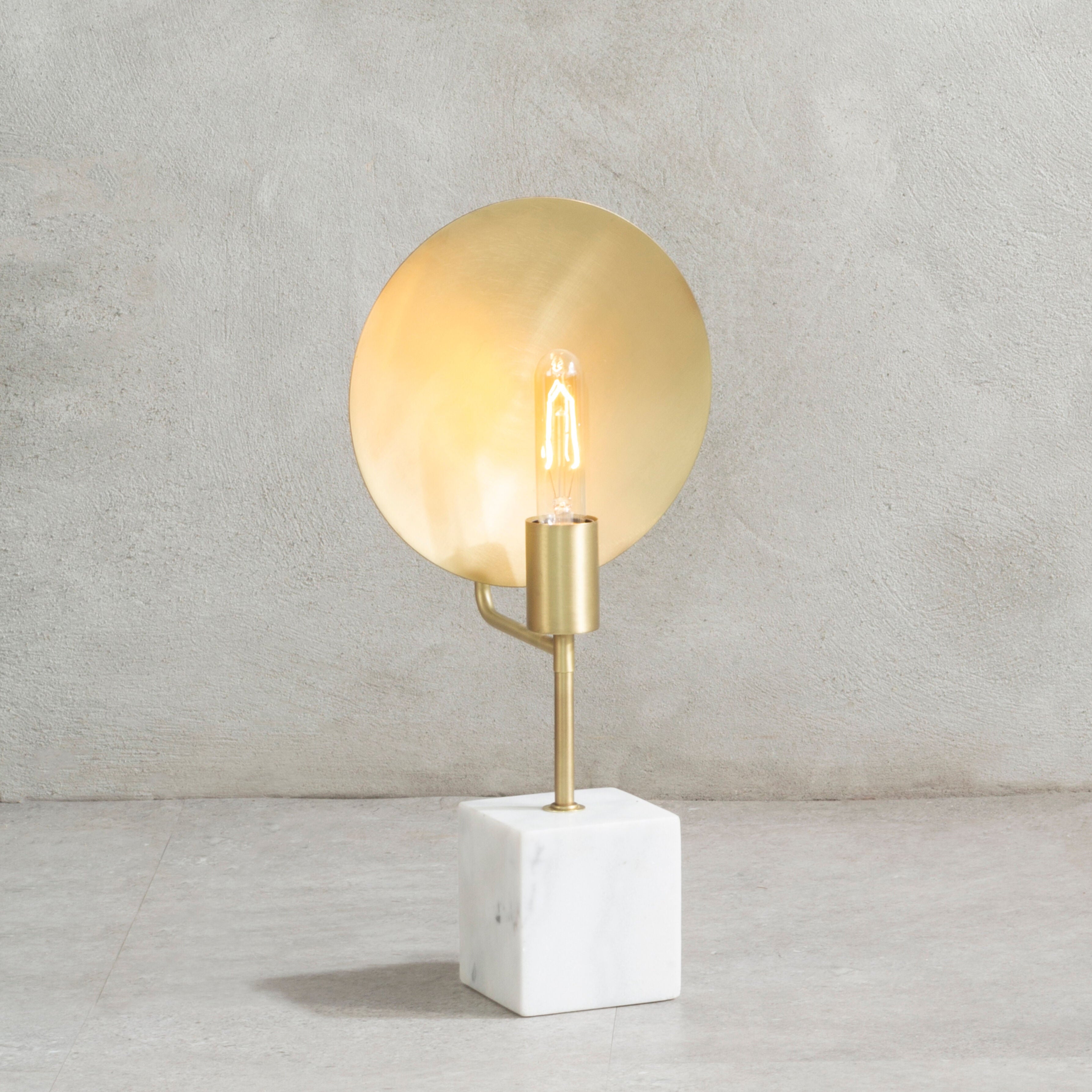 Flos White Marble & Gold Table Lamp